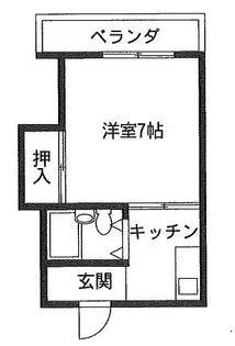 1Rの間取り画像