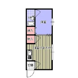 コーポアイ【1号室】の間取り