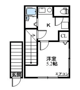 マウンテンハウスⅠ【2階】の間取り