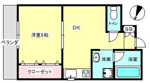 林マンション【4階】の間取り