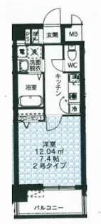 サウスカーサ北九大前【3階】の間取り