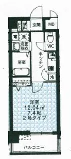 サウスカーサ北九大前【3階】の間取り