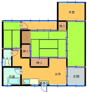 福岡県北九州市門司区丸山1丁目【一戸建】の間取り