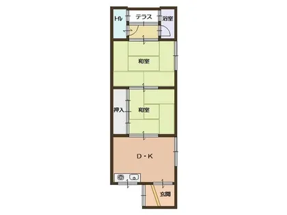 第1太陽ハイツ【103号室】の間取り