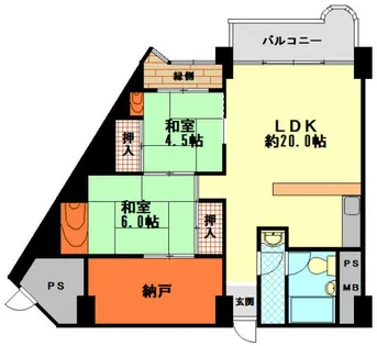 リッチライフ有馬1号館【6階】の間取り