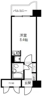 大阪府大阪市北区中津1丁目【マンション】の間取り