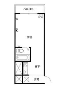 やまびこハウス【201号室】の間取り