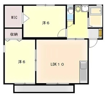 ヴィレッジさくら【D102号室】の間取り