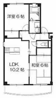 シルクヴェールフジ A棟【101号室】の間取り