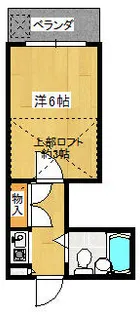 シネマ御陵【105号室】の間取り