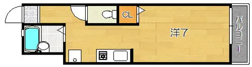 ウエストサイドコート【1階】の間取り