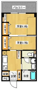 カーサ フローラ【3階】の間取り