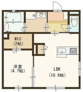 1LDKの間取り画像