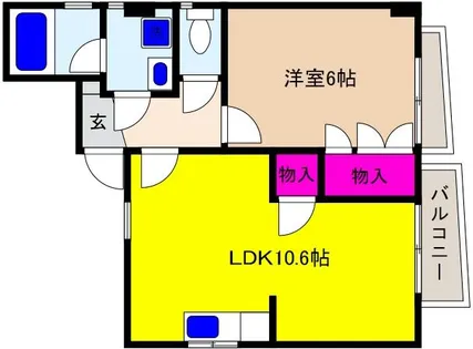 兵庫県神戸市東灘区深江本町2丁目【マンション】の間取り