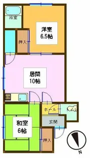 コーポラス【203号室】の間取り