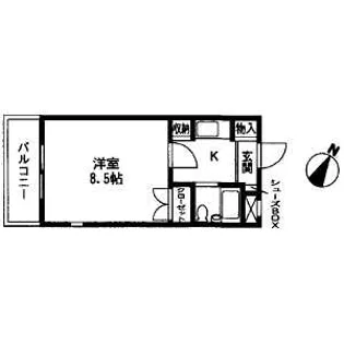 サンフェスタ東福寺【A-303号室】の間取り