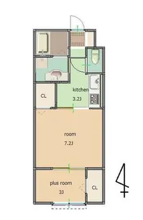 comfort plus (コンフォートプラス)【2階】の間取り