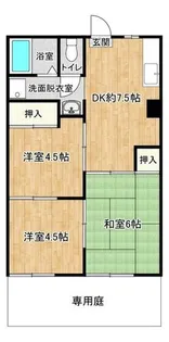 福岡県福岡市東区和白丘1丁目【アパート】の間取り