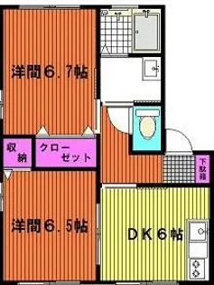 アテルメゾン【103号室】の間取り