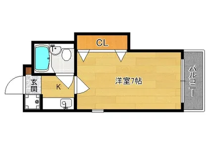 京都府京都市中京区壬生土居ノ内町【マンション】の間取り