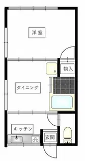 プリエ中井【201号室】の間取り