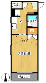 ジュネスコート岩見【307号室】の間取り