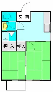古川コーポ【7号室】の間取り
