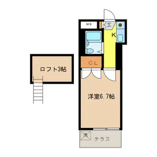 兵庫県加古川市加古川町河原【アパート】の間取り