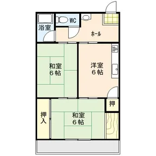 福岡県宗像市日の里1丁目【アパート】の間取り