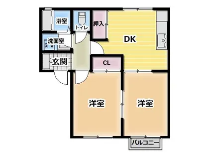 セルフィー田中【102号室】の間取り
