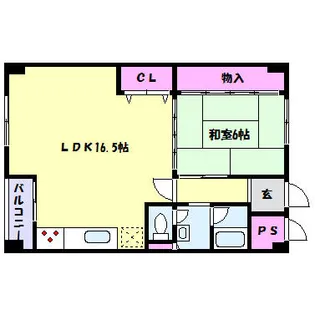 住吉台住宅1号棟【7階】の間取り