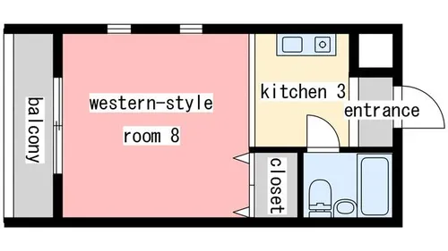 るうとぴあ竹内【2階】の間取り