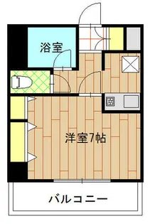 エステート博多駅南ハウス【703号室】の間取り