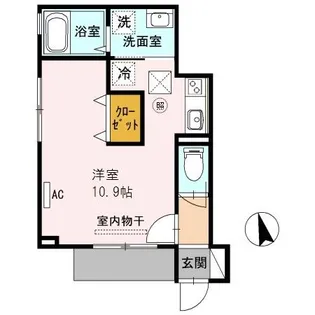 ハートランド【101号室】の間取り