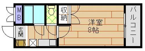 フリックコート下祗園【4階】の間取り