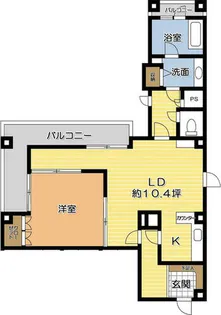 ハイツアザミ千歳【401号室】の間取り