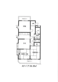 音聞ハイツ【203号室】の間取り