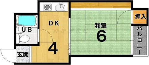 グリーンハイツ笠木【4階】の間取り