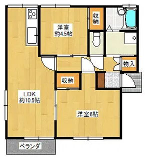 グリーンハイツエイト【202号室】の間取り