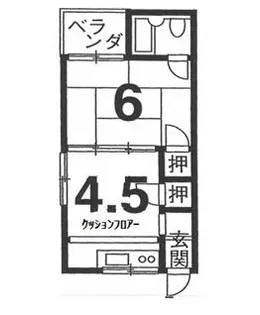 藤川荘【4階】の間取り