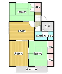 セジュール赤石【201号室】の間取り