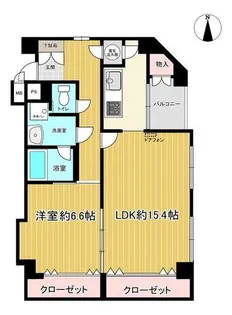 ジークレフ本山【3階】の間取り