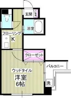 ヤマシナアーバンコテージ【2階】の間取り