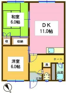 ルミネ朝日町【201号室】の間取り