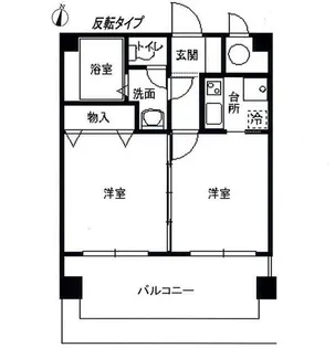 エステート・モア大濠Ⅵ【6階】の間取り