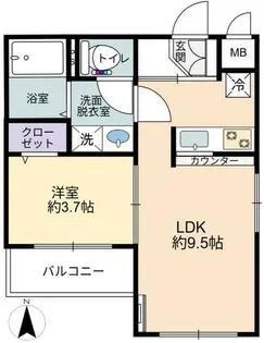 BLANCOSTA TOYONAKAMINAMI【3階】の間取り