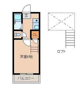ベルポスト穴生【103号室】の間取り