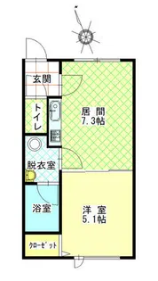 エステートinコンフォート【203号室】の間取り