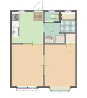 ハイライフ【1階】の間取り