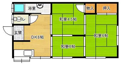 協和荘【102号室】の間取り